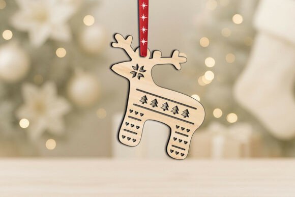 Download SVG Laser Holiday Deer Christmas Present - Deer christmas Collection