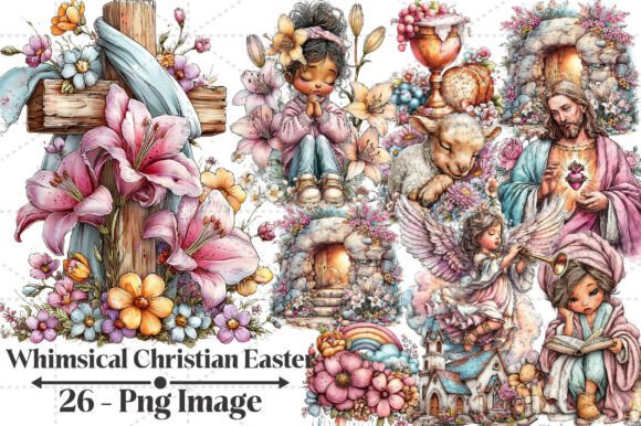 Download Whimsical Christian Easter Clipart - Easter clipart Collection