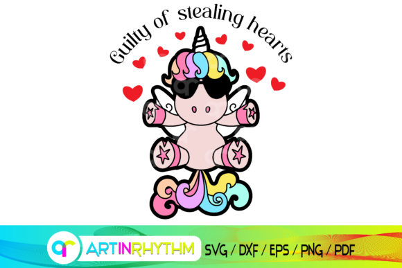 Download Happy Valentine's Day, Heart Unicorn Svg - Unicorn svg Collection
